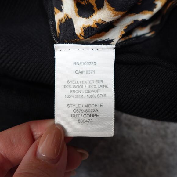 Equipment Femme Sweater Womens Small Silk Wool Leopard Animal Crew Neck Pullover - Picture 3 of 11